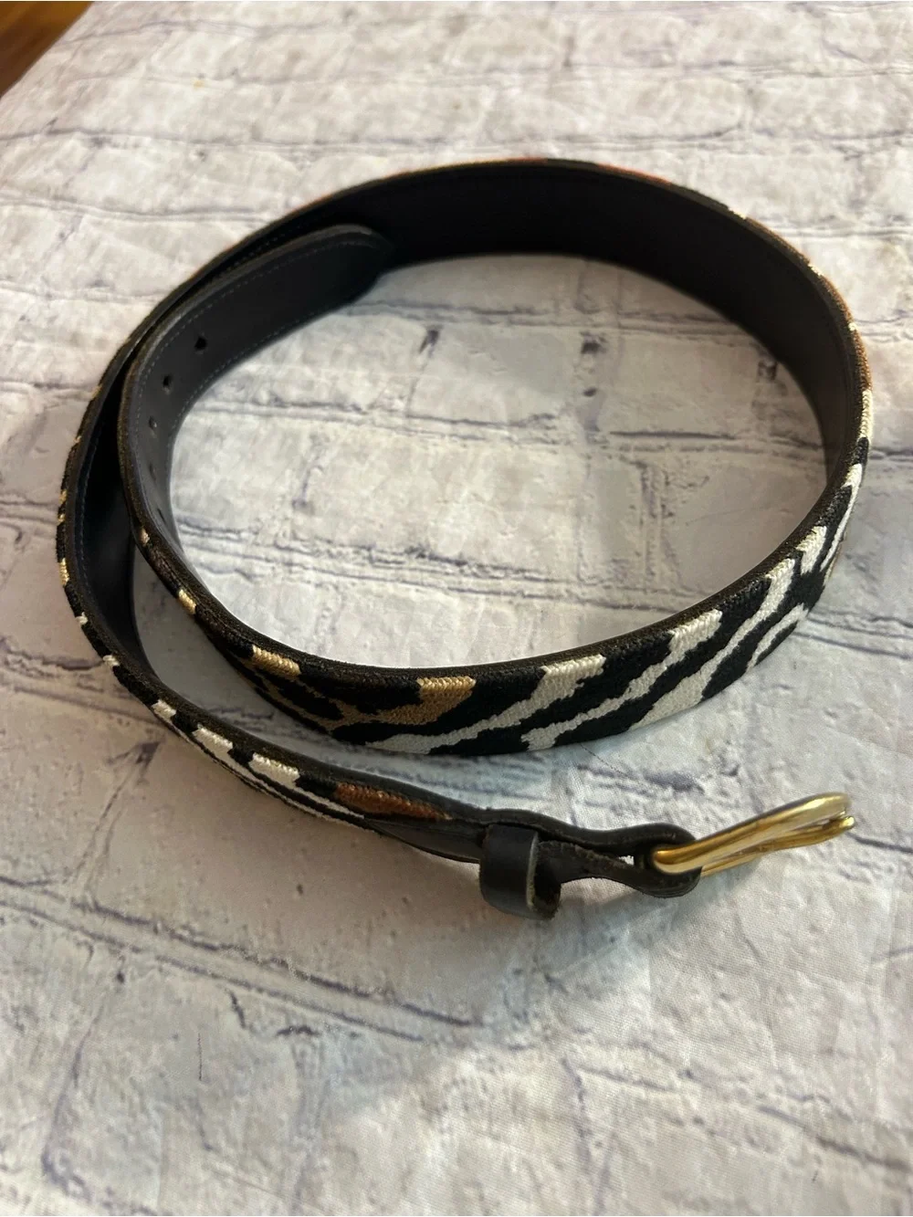 DBU MULTI ANIMAL PRINT LEATHER AND MULTI ANIMAL PRINT LEATHER BELTS (2) ARTSY